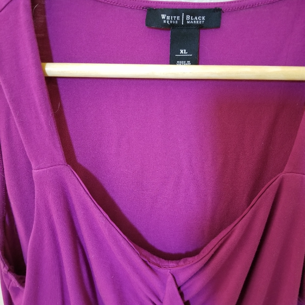 WHBM Dark Magenta Pink Sleeveless Top XL - Picture 3 of 5